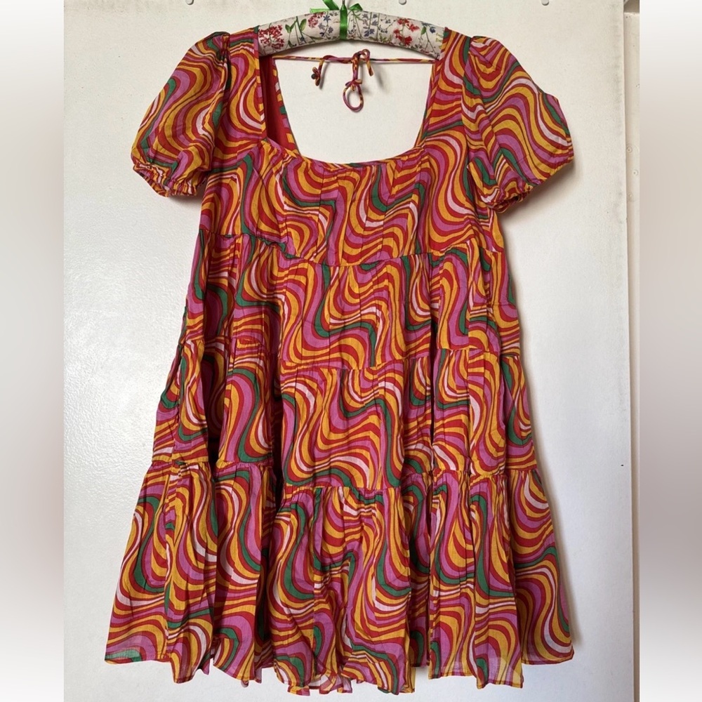 *ARCHIVE* RHODE Madeline Swing Dress Psychedelic Multicolor Size S